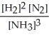 <strong>Write the equilibrium constant expression for the following reaction: N<sub>2</sub>(g)+ 3 H<sub>2</sub>(g)⇌ 2 NH<sub>3</sub>(g)</strong> A)   B)   C)   D)   E)   <div style=padding-top: 35px> 