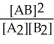 Consider the following hypothetical equilibrium reaction: A<sub>2</sub>(g)+ B<sub>2</sub>(g)⇌ 2 AB(g)<sup> </sup>where K<sub>c</sub> = The equilibrium constant for the reaction: 2 A<sub>2</sub>(g)+ 2 B<sub>2</sub>(g)⇌ 4 AB(g)is ________.