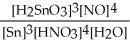 <strong>Write the equilibrium constant expression for the reaction: 3 Sn(s)+ 4 HNO<sub>3</sub>(aq)+ H<sub>2</sub>O(l)⇌ 3 H<sub>2</sub>SnO<sub>3</sub>(s)+ 4 NO(g)</strong> A)K<sub>c</sub> =   B)K<sub>c</sub> =   C)K<sub>c</sub> =   D)K<sub>c</sub> =   E)K<sub>c</sub> =   <div style=padding-top: 35px> 