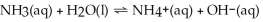 What is the pH of a 0.500 mol L<sup>-1</sup> NH<sub>3</sub> aqueous solution that has K<sub>b</sub> = 1.8 × 10<sup>-5</sup>? The equation for the dissociation of NH<sub>3</sub> is below: