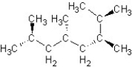 <strong>Find the structure for 2,3,5,7-tetramethyloctane</strong> A) B) C) D) E)