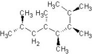 <strong>Find the structure for 2,3,5,7-tetramethyloctane</strong> A) B) C) D) E)