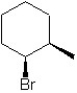<strong>Which of the following structures represent the structure of trans-1-bromo-2-methylcyclohexane?</strong> A) B) C) D) E)