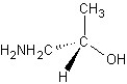 <strong>Which of the following structures represents a structure of R isomer of 1-amino-2-propanol?</strong> A) B) C) D) E)