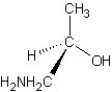 <strong>Which of the following structures represents a structure of R isomer of 1-amino-2-propanol?</strong> A) B) C) D) E)