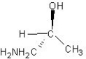 <strong>Which of the following structures represents a structure of R isomer of 1-amino-2-propanol?</strong> A) B) C) D) E)