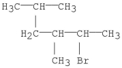 <strong>What is the IUPAC name for the following molecule? </strong> A)2-bromo-4-isopropyl-3-methylbutane B)2-bromo-3,5-dimethylhexane C)3,5-dimethyl-2-bromohexane D)2-bromo-3-methyl-4-propylbutane E)2-bromo-5,5,3-trimethylpentane