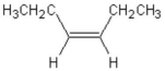 <strong>What is the complete systematic name for the following molecule? </strong> A)3-pentene B)3-hexene C)cis-3-hexene D)trans-3-hexene E)cis-3-hexyne