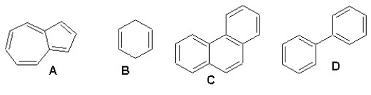 Which of the following four molecules are aromatic?  