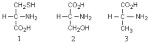 What is the absolute configuration of the following amino acids?