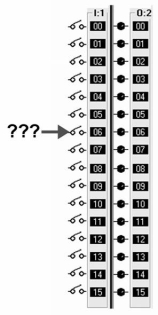 <strong>The address for the point on the I/O module shown would be: </strong> A)I:6/1 B)I:1/6 C)O:6/1 D)O:1/6
