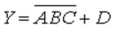 <strong>The Boolean expression for the logic circuit drawn is: </strong> A)Y = (A B)(CD) B) C) D)Y= ABC + D