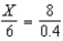 Solve the following problem for X.