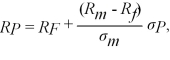 Mel and Christy are co-workers with different risk attitudes.Both have investments in the stock market and hold U.S.Treasury securities (which provide the risk free rate of return).Mel's marginal rate of substitution of return for risk where R<sub>P</sub> is the individual's portfolio rate of return and σP is the individual's portfolio risk.Christy's Each co-worker's budget constraint is where R<sub>j</sub> is the risk-free rate of return,R<sub>m</sub> is the stock market rate of return,and σ<sub>m</sub> is the stock market risk.Solve for each co-worker's optimal portfolio rate of return as a function of R<sub>j</sub>,R<sub>m</sub> and σ<sub>m</sub>.
