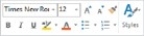 <strong> The image shown above depicts the ________.</strong> A) Ribbon B) Mini toolbar C) Navigation Pane D) Quick Access Toolbar