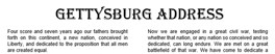 <strong> The text Gettysburg Address is an example of ________.</strong> A)a drop cap B)a masthead C)WordArt D)clip art