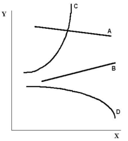   FIGURE 2-2 -Refer to Figure 2-2.The slope of curve C is