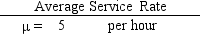 <strong>What is the probability that it will take less than or equal to 0.25 hours to service any call based on the following exponential probability distribution with rate \mu = 5? </strong> A)0.00 B)0.71 C)0.92 D)1.00