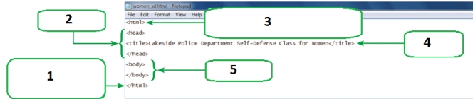 <strong> In the figure above, the area denoted by number 5 is the ____.</strong> A) head section B) closing section C) body section D) text section