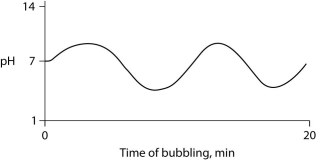<strong>Carbon dioxide (CO₂)is readily soluble in water, according to the equation CO₂ + H₂O ↔ H₂CO₃. Carbonic acid (H₂CO₃)is a weak acid. If CO₂ is bubbled into a beaker containing pure, freshly distilled water, which of the following graphs correctly describes the results?</strong> A)   B)   C)   D)   E)   <div style=padding-top: 35px> 