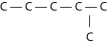<strong> Three or four of the following illustrations depict different structural isomers of the organic compound with molecular formula C₆H₁₄. For clarity, only the carbon skeletons are shown; hydrogen atoms that would be attached to the carbons have been omitted. Which one, if any, is NOT a structural isomer of this compound?</strong> A) B) C) D) E) Each of the illustrations in the other answer choices depicts a structural isomer of the compound with molecular formula C₆H₁₄.