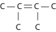 <strong> Three or four of the following illustrations depict different structural isomers of the organic compound with molecular formula C₆H₁₄. For clarity, only the carbon skeletons are shown; hydrogen atoms that would be attached to the carbons have been omitted. Which one, if any, is NOT a structural isomer of this compound?</strong> A) B) C) D) E) Each of the illustrations in the other answer choices depicts a structural isomer of the compound with molecular formula C₆H₁₄.