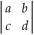 <strong>The value of the determinant is</strong> A)ab - cd. B)ac - bd. C)ab + cd. D)ad - cb.