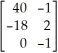 <strong>Multiply matrix by .</strong> A) B) C) D)