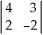 <strong>To solve the following set of simultaneous equations, the determinant solution for Y would be 4X + 3Y = 7 2X - 2Y = 5</strong> A)X = ÷ B)X = ÷ C)X = ÷ D)X = ÷