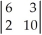 <strong>The value of the determinant is</strong> A)60. B)6. C)54. D)21.