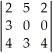 <strong>The value of the determinant is</strong> A)2. B)14. C)-42. D)42.
