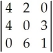 <strong>The value of the determinant is</strong> A)not able to be determined. B)0. C)80. D)-80.