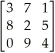 <strong>Transpose =</strong> A) B) C) D)