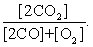 <strong>The equilibrium expression of the following reaction is represented by: 2 CO (g)+ O<sub>2</sub> (g) \leftrightarrow 2 CO<sub>2</sub> (g)</strong> A) B) C) D)