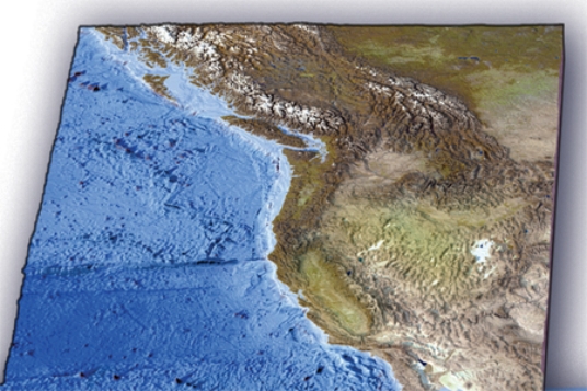 <strong>Which of the following features is present on the seafloor off the Pacific Northwest? </strong> A)world's largest oceanic plateau B)long, fairly straight fracture zone C)world's largest linear island chain D)island arc within oceanic plates