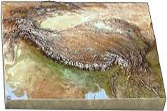 <strong>Why does the Tibetan Plateau, shown in this figure, have a high elevation? </strong> A)transform faulting B)seafloor spreading C)continental rifting D)continental collision E)hot-spot activity