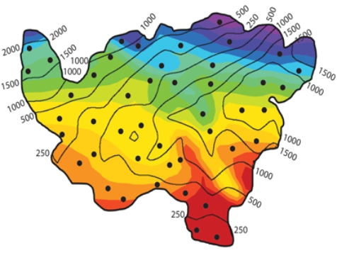 <strong>In classifying the climate of this imaginary country, the hottest and driest areas are in the  </strong> A)northeast. B)southeast. C)southwest. D)northwest. <div style=padding-top: 35px> 