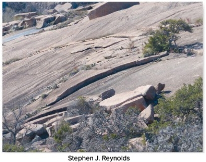 <strong>The joints in the photograph mimic topography,indicating that they formed </strong> A)while the granite was still molten. B)while the rocks were still buried at great depth. C)when the weight of overlying rocks was unloaded,allowing expansion along the joints. D)along a subduction zone.