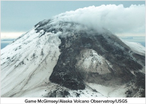 <strong>What is a main hazard of this type of volcano? </strong> A)Hot molten fragments thrown a short distance from the volcano B)Viscous lava that moves too fast for people to outrun C)Destruction by moderately fluid lava flows that can flow far from the volcano D)Relatively small pyroclastic eruptions caused by localized explosions or collapse