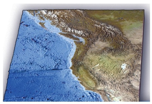 <strong>Which of the following features is present on the seafloor off the Pacific Northwest? </strong> A)World's largest oceanic plateau B)Long,fairly straight fracture zone C)World's largest linear island chain D)Island arc within oceanic plates