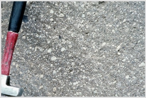 <strong>Which of the following rock photographs depicts a felsic igneous rock?</strong> A)   B)   C)   D)   <div style=padding-top: 35px> 