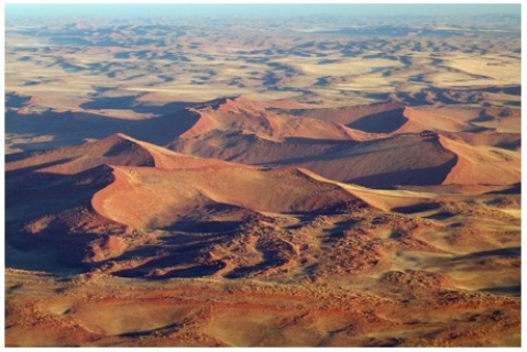The sand dunes shown in this photograph  