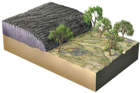 The geologic relationships in this figure indicate that  