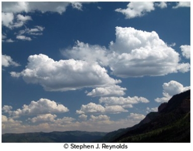 <strong>These low-level clouds are composed of water droplets and indicate slightly unstable conditions i.e., </strong> A)cumulonimbus. B)cirrocumulus. C)cumulus. D)altocumulus.
