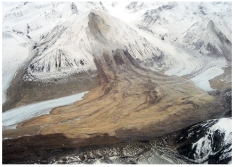 <strong>The main feature shown in this photograph illustrates: </strong> A)weathering B)flooding C)permafrost D)slope failure