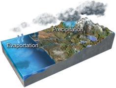 <strong>What happens to different isotopes of oxygen in this figure? </strong> A)evaporation concentrates lighter isotopes in the resulting water vapor B)precipitation forms ice that is enriched in heavier isotopes relative to seawater C)melting of ice preferentially releases heavier isotopes back into the ocean D)all of these