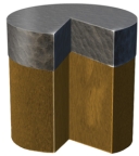 <strong>How would the force and stress on the wooden pillar in this figure change if the stone weight was the same size but the wooden pillar was narrower? </strong> A)The amount of force and amount of stress would be unchanged. B)The amount of force and the amount of stress would both increase. C)The amount of force and the amount of stress would both decrease. D)The force would remain the same,but the amount of stress would increase. E)The force would remain the same,but the amount of stress would decrease.