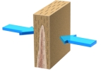 <strong>What type of stress formed the structure shown in this figure? </strong> A)fluid pressure B)compression C)tension D)test anxiety E)none of these