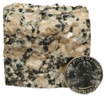 <strong>Which layer in the earth has a composition similar to the granite shown in this photograph? </strong> A)continental crust B)oceanic crust C)mantle D)core