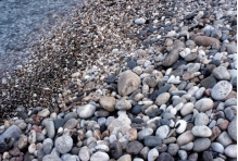 <strong>What type of rock would the materials shown in this photograph produce?  </strong> A) sedimentary B) igneous C) metamorphic D) hydrothermal <div style=padding-top: 35px> 